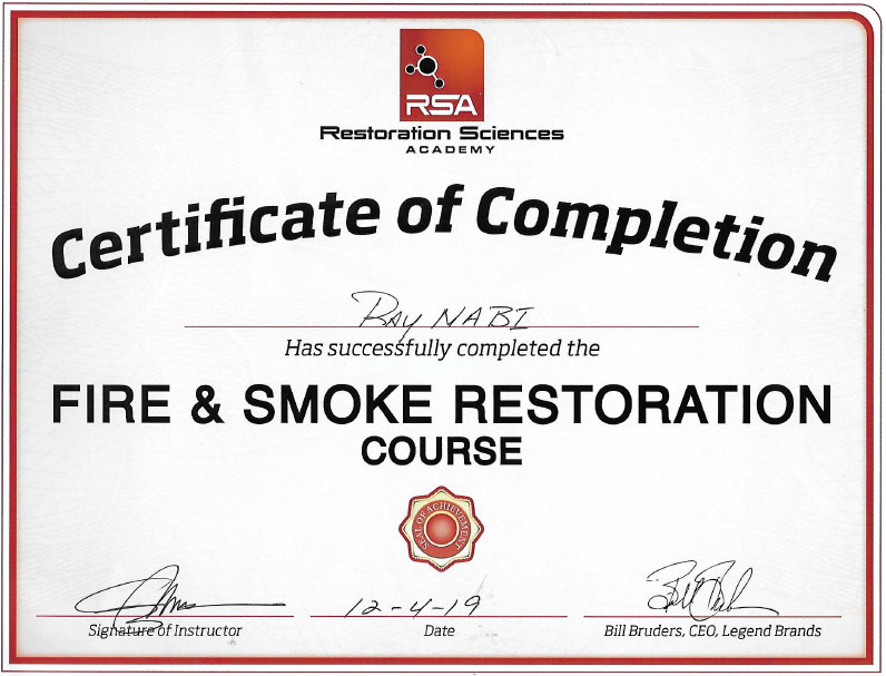 RSA Fire & Smoke Course